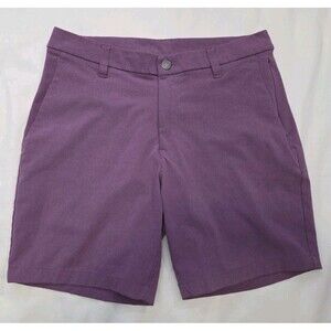 Lululemon Commission Men's Shorts Sz 30 Purple Athletic Golf Pockets Comfort